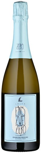 Weinflasche Sparkling Riesling Eins Zwei Zero alkoholfrei