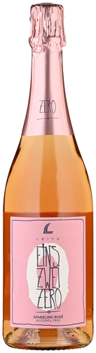 Weinflasche Sparkling Rosé Eins Zwei Zero alkoholfrei