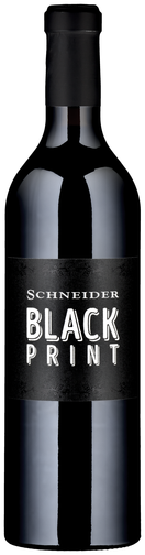 Black Print Weinflasche Black Print