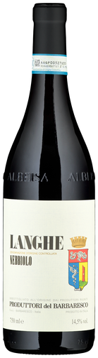 Langhe Nebbiolo DOC Weinflasche Langhe Nebbiolo DOC